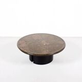 Table low Paul Kingma one-off Agate slate brass