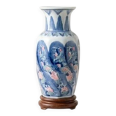 Light blue vase, quite maritime, somewhat medieval and very beautiful.