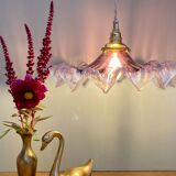 Vintage glass lampshade suspension