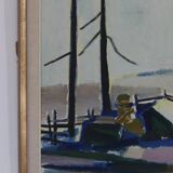 Winter day in the garden by Kåge Liefwendal 1960s