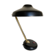1960 black sheet metal and brass orientable lamp