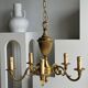 Classic 5-light gold chandelier