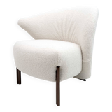 Post-Modern Italian Design Bouclè Armchair, 1980s