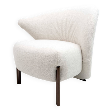 Post-Modern Italian Design Bouclè Armchair, 1980s