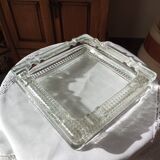 Square glass ashtray / empty pocket