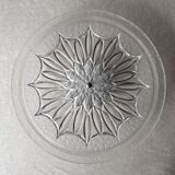 Metal and glass rotating cheese platter