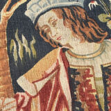 Hand-screen printed tapestry "concert of fountains"