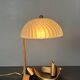Artisanal hand made brutalist art deco style wrought iron desk lamp, 1980s