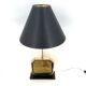 Georges Mathias brass etched table lamp, 1970s