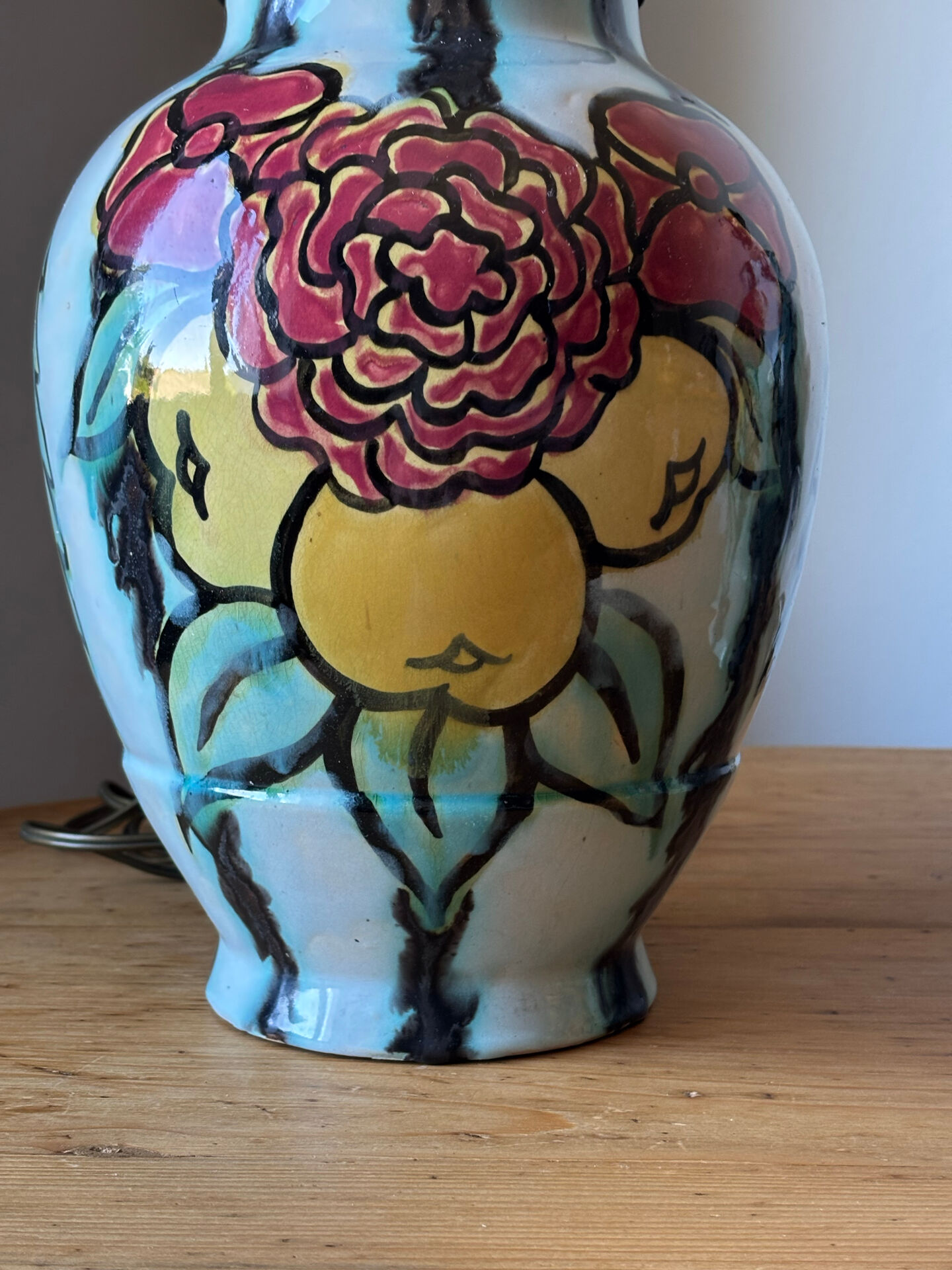 Desvres ceramic lamps - Henri Delcourt