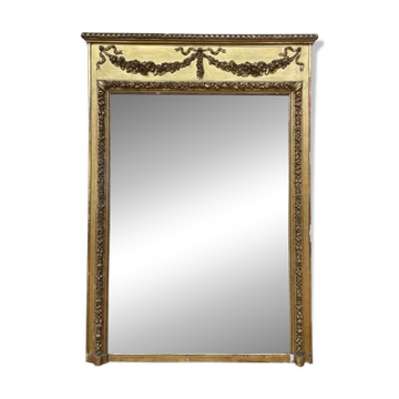 Miroir - Trumeau de style Louis XVI époque Napoléon III