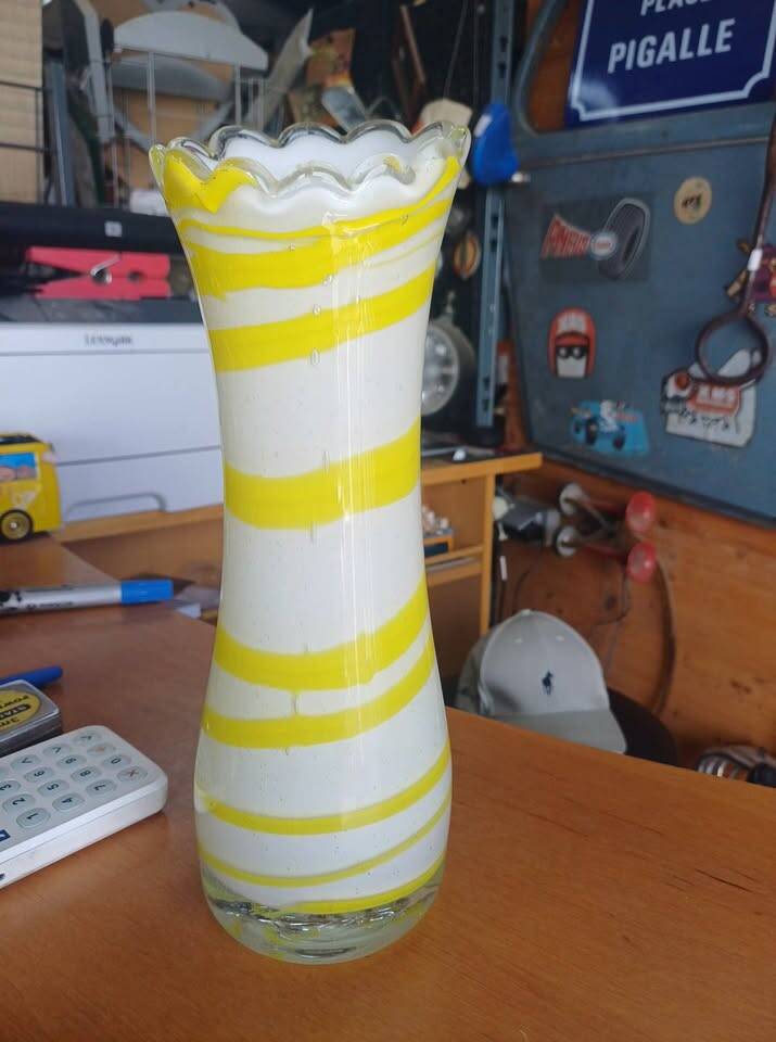 Vase en verre attribué Murano