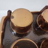 Set of glasses with a tray, Schott Mainz, Jenaer Glas, Germany, 1960s.