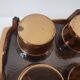 Set of glasses with a tray, Schott Mainz, Jenaer Glas, Germany, 1960s.