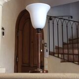 Lamp mazda mahogany, art deco 1950