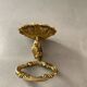 Vintage golden brass dolphin coat rack