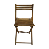 Chaise ancienne pliante en bois