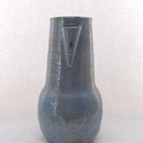 Large Stoneware Ceramic Pitcher Signed Drillon 50's
