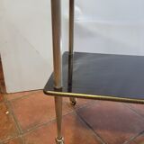 Wheeled service with brass legs