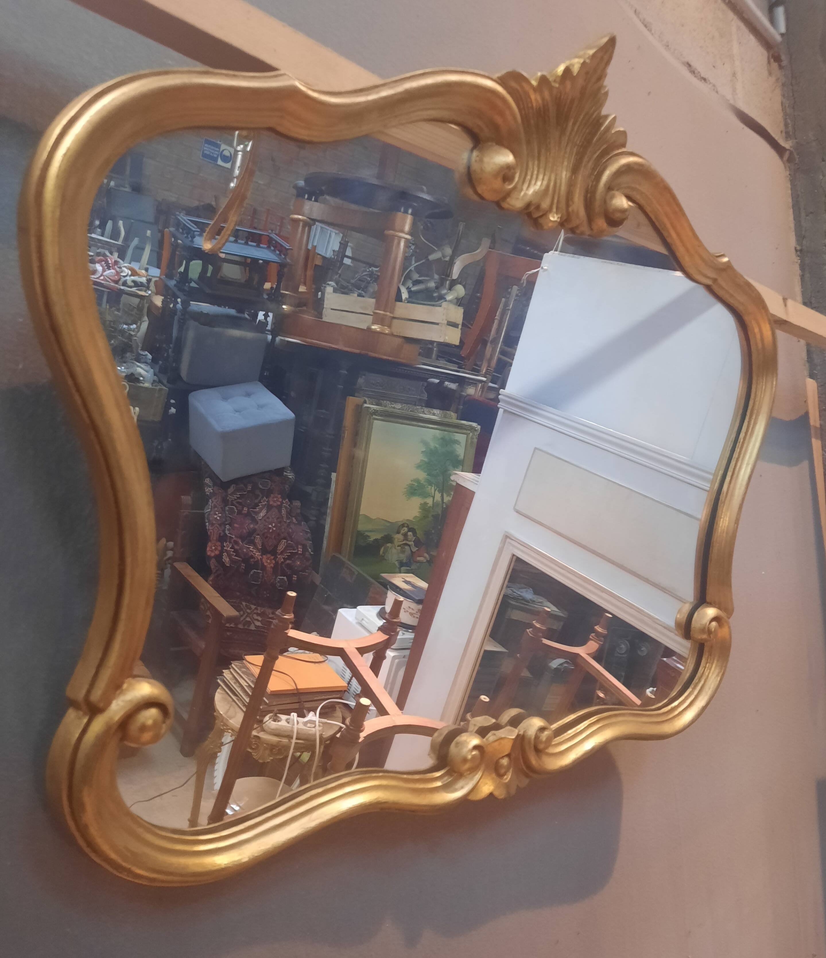 Louis XV style gilded morroir
