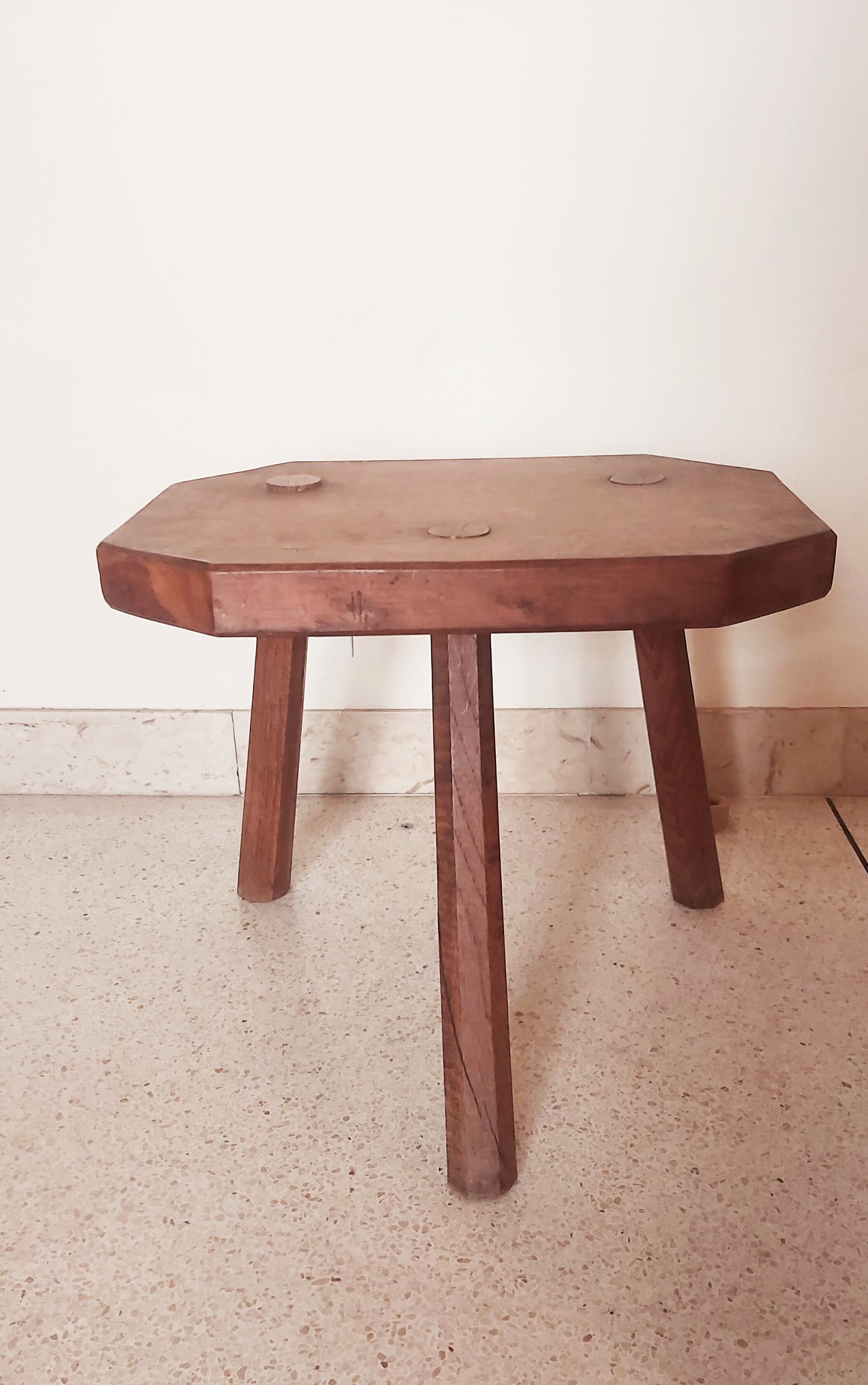 Brutalist tripod stool