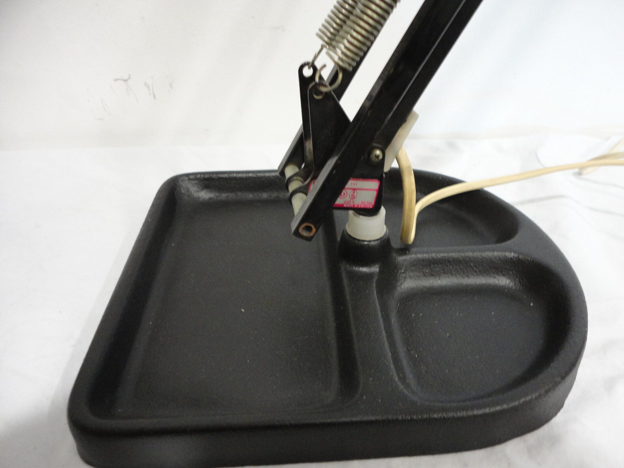 Lamp architect 70s, black Ledu type 231