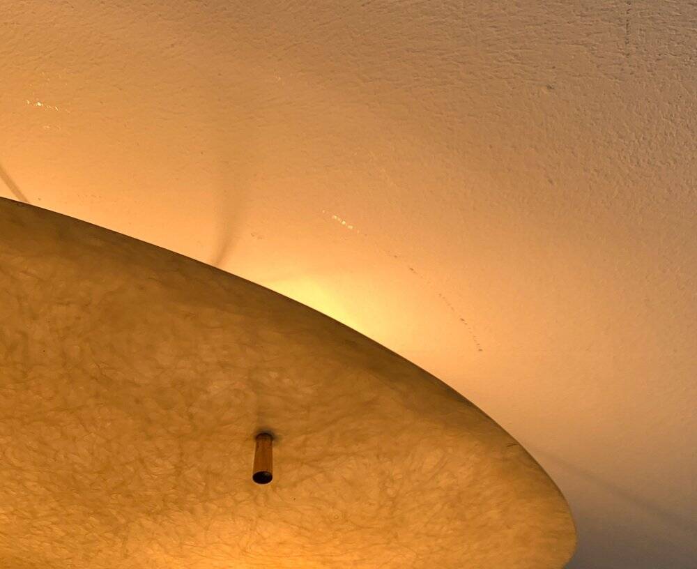 Mid-century minimalist fiberglass ceiling light, 1960s
