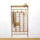 Large rattan wall coat rack, Italy, 1960s.