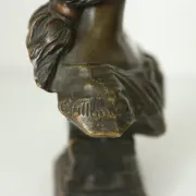 French Art Nouveau bronze bust 'Cendrillon' by E. Villanis – circa 1900