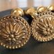 Antique brass curtain tiebacks - Set of 4