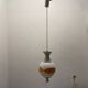 Set of 3 Space Age Pendant Lights in White Opaline Glass, Italy, 1970s