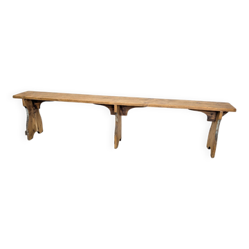 Grand banc de ferme en pin