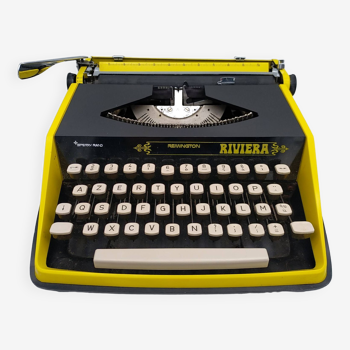 Machine a écrire Remington Riviera jaune