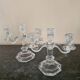 Pair of crystal candelabra, signed Baccarrat