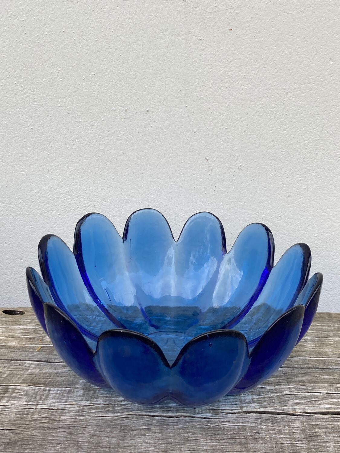 Vintage molded glass bowl