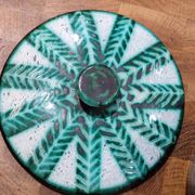 Vallauris ceramic covered pot signed Charles Voltz