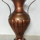 Large vintage copper amphora
