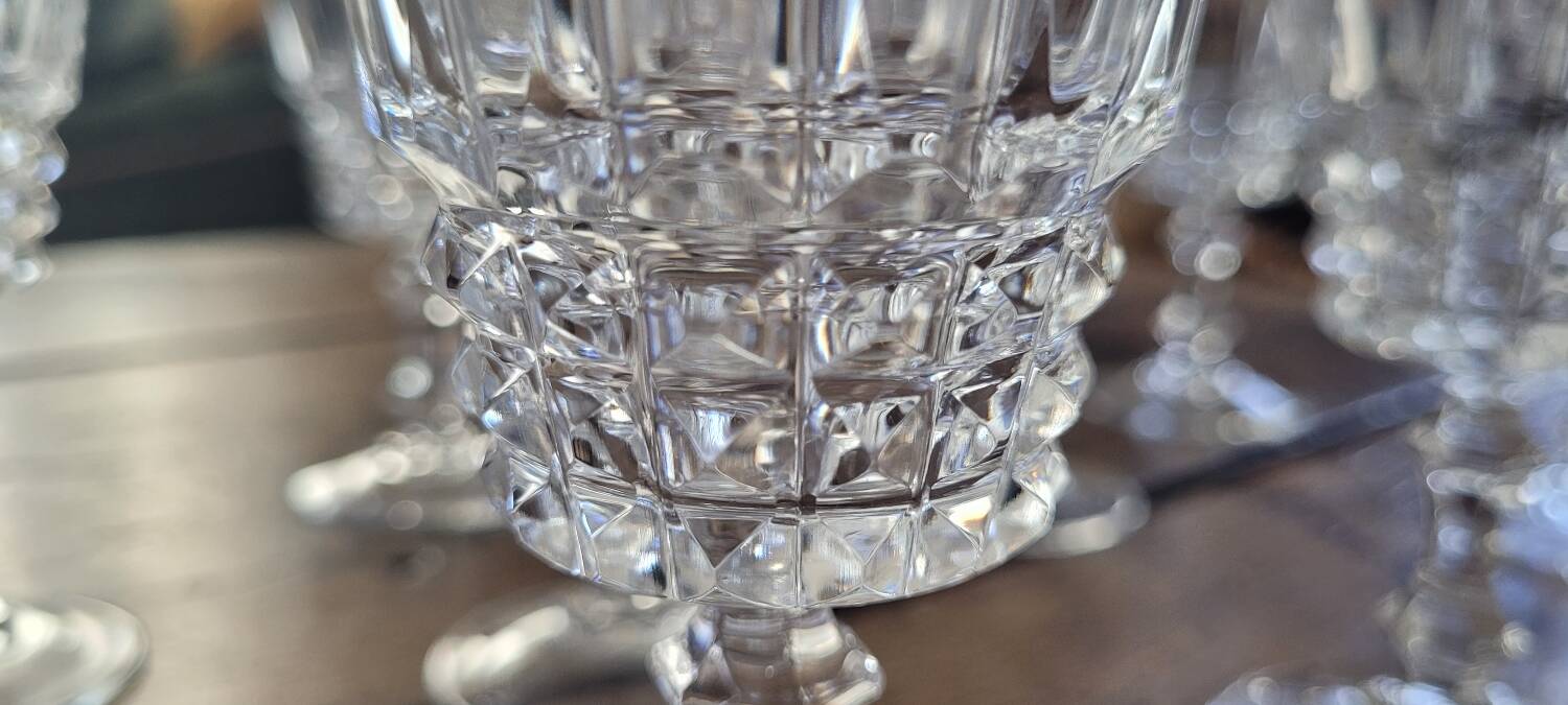 50s crystal glasses