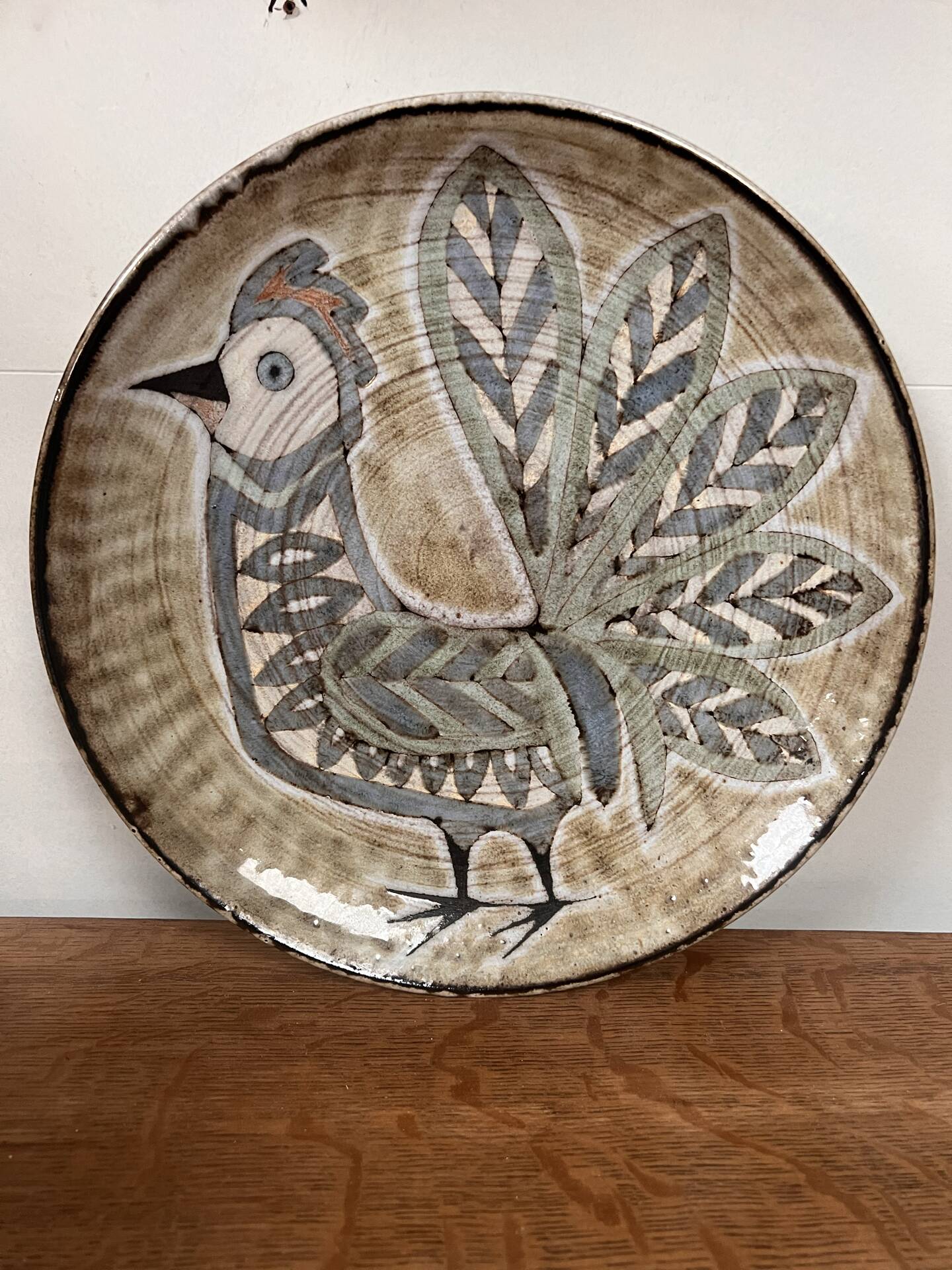 Ceramic plate the old mill Vallauris Perot