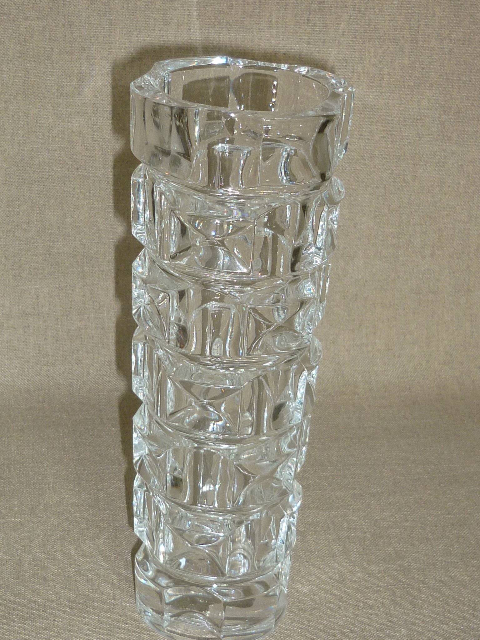 Translucent art-deco vase