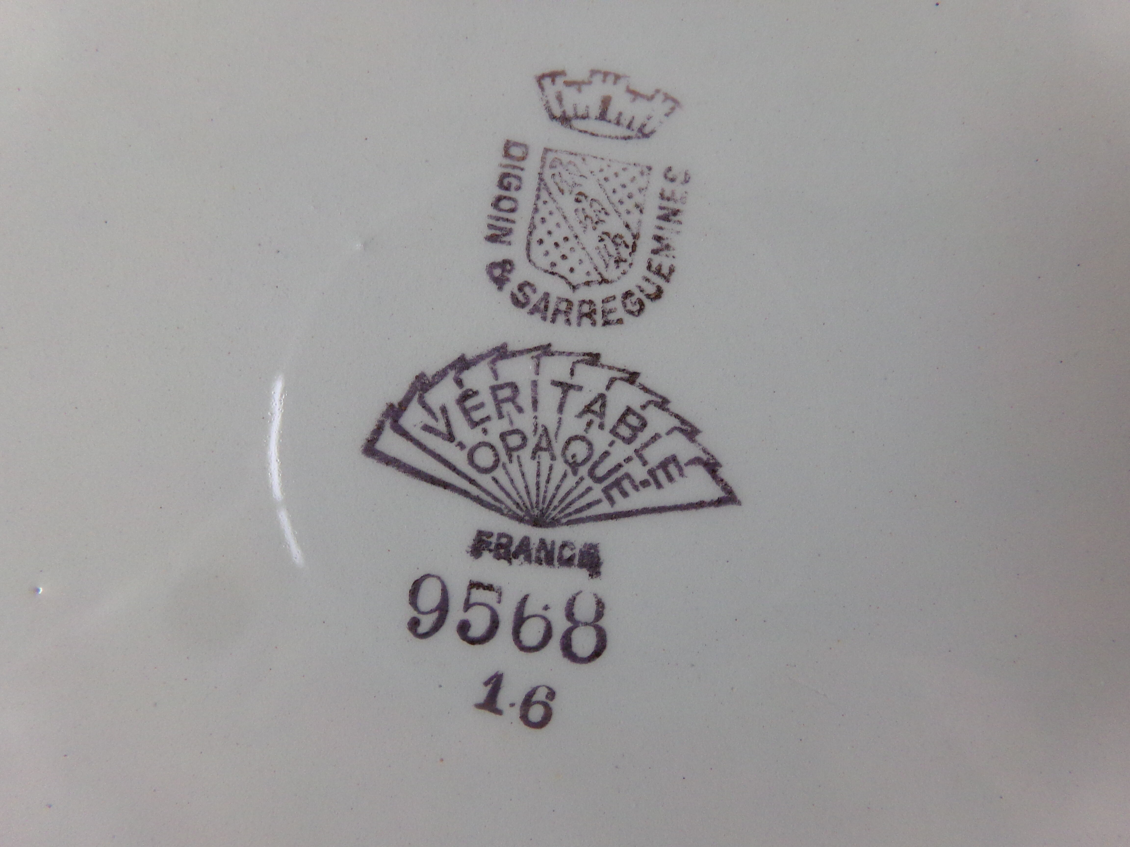 Cake dish platter Digoin Sarreguemines