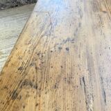 Pine and oak + walnut farmhouse table 1950