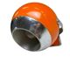 Vintage Space Age wall light orange/chrome ball