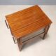 Antique display table in mahogany, glass and bronze, Italy, 19th century.