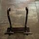 Thonet curved wood wall coat rack with 2 hooks