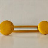 Yellow retro coat rack
