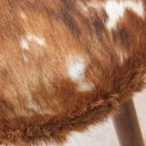 Pair of cow skin stools