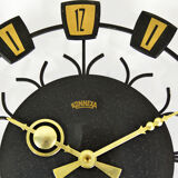 1970s sun-type hanging clock, Konnexa, Germany