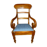 charles X chair with rolled-up butts/arms