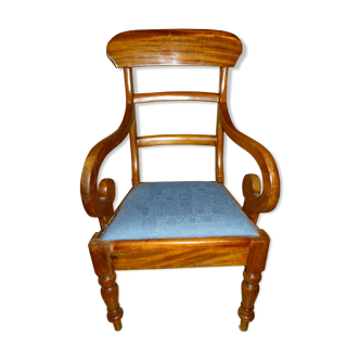charles X chair with rolled-up butts/arms